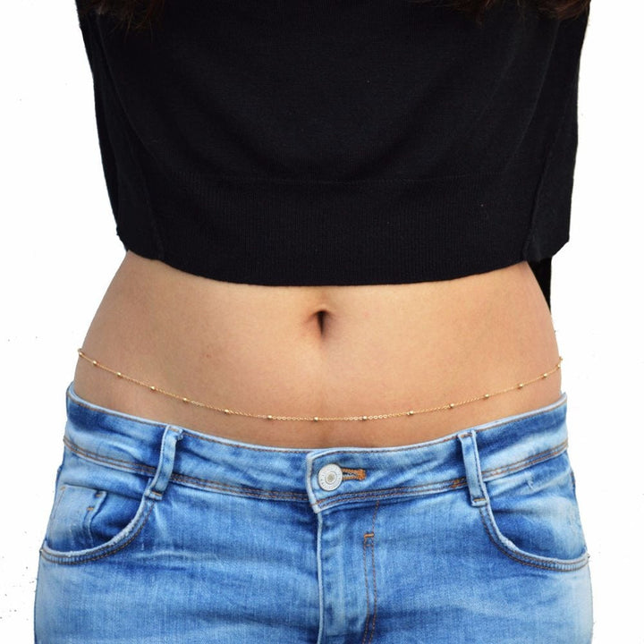 Golden Bead Belly Chain - Joker & Witch