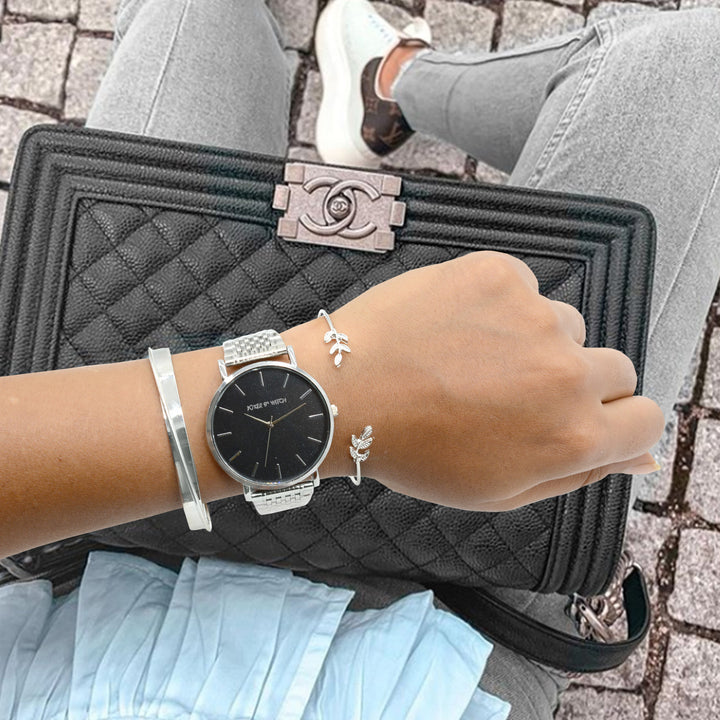 Tamsin Silver Bracelet Stack - Joker & Witch