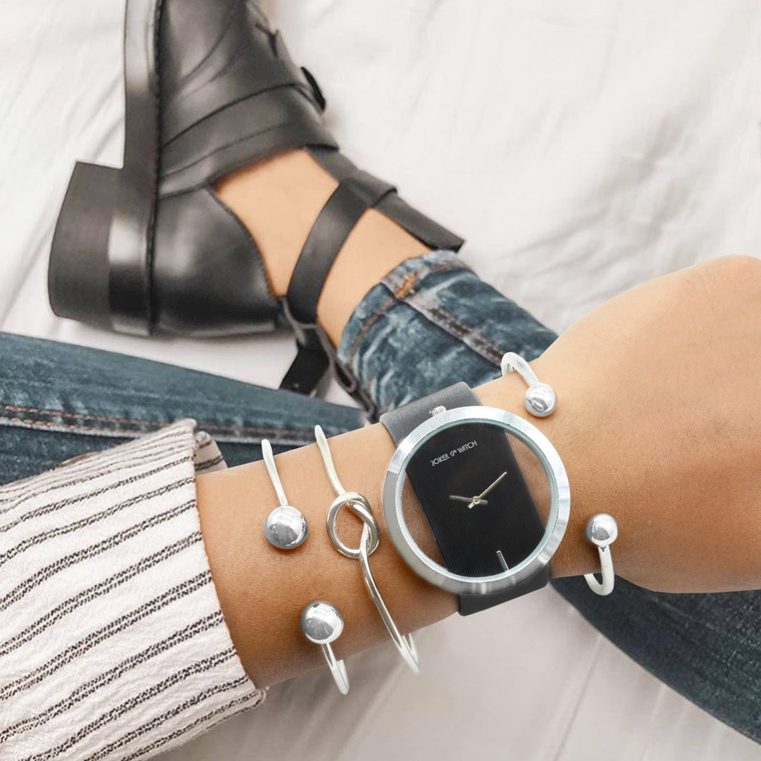 Ofilia Black Bracelet Stack - Joker & Witch