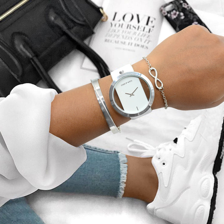 Petrina White Bracelet Stack - Joker & Witch