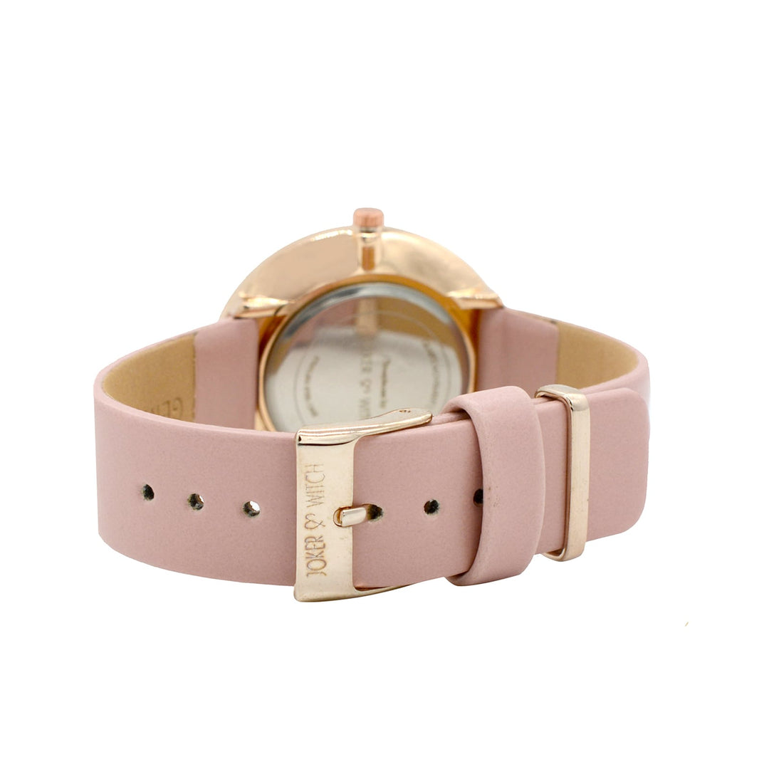Elise Pink Marble Watch Bracelet Stack - Joker & Witch