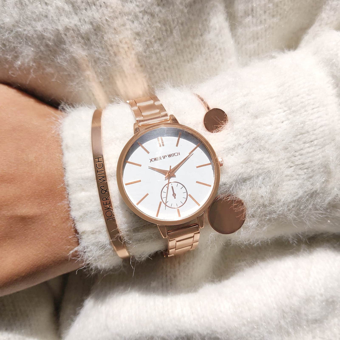 Mist Rosegold Watch Bracelet Stack - Joker & Witch
