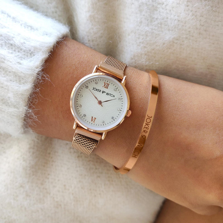 Taffy Rosegold  Magnetic Watch Bracelet Stack - Joker & Witch