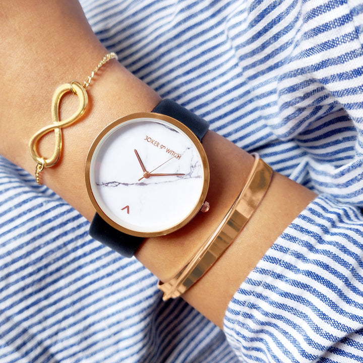 Serene Black Watch Bracelet Stack - Joker & Witch