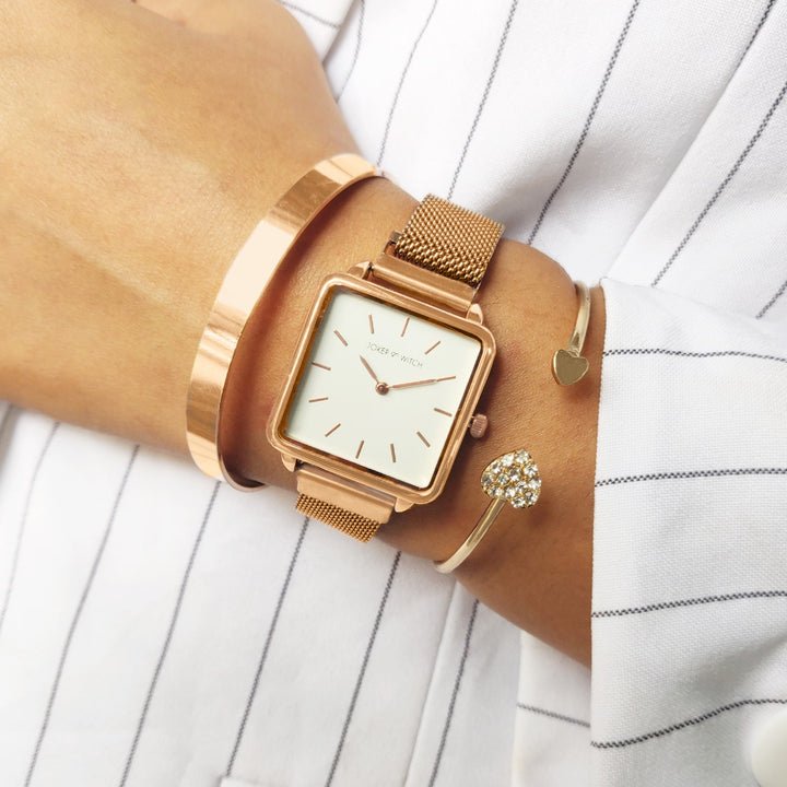 Bliss Rosegold Watch Bracelet Stack - Joker & Witch