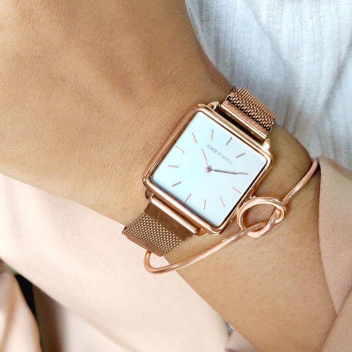 Glow Rosegold Watch Bracelet Stack - Joker & Witch