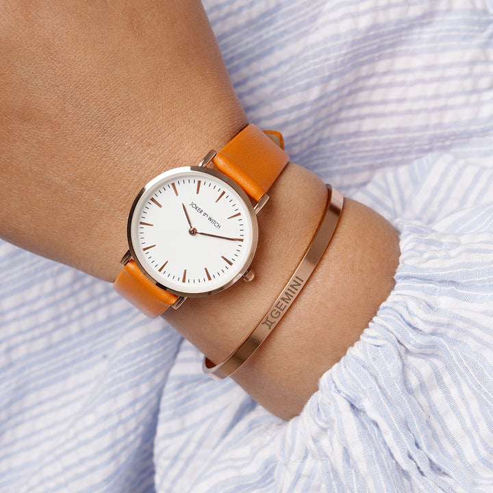 Sleek Gemini Watch Bracelet Stack