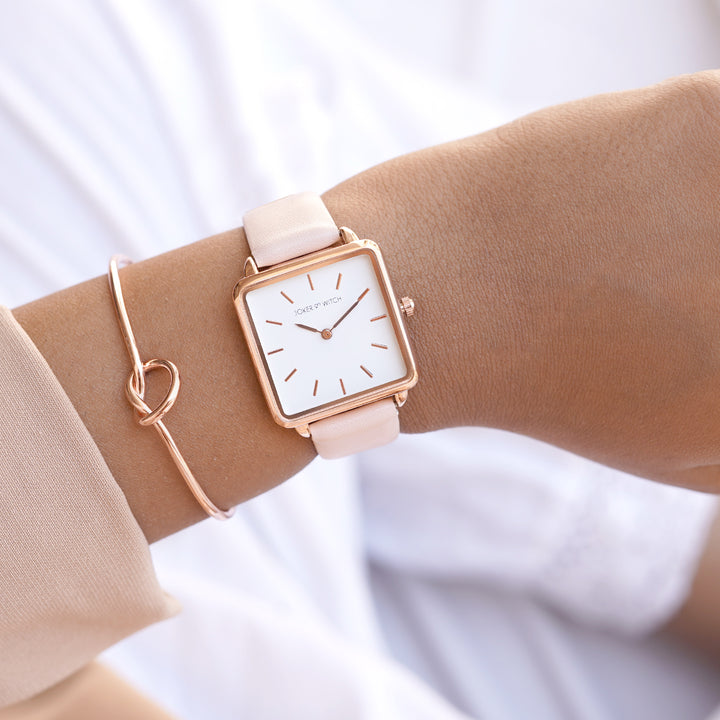 Damask Rose Watch Bracelet Stack