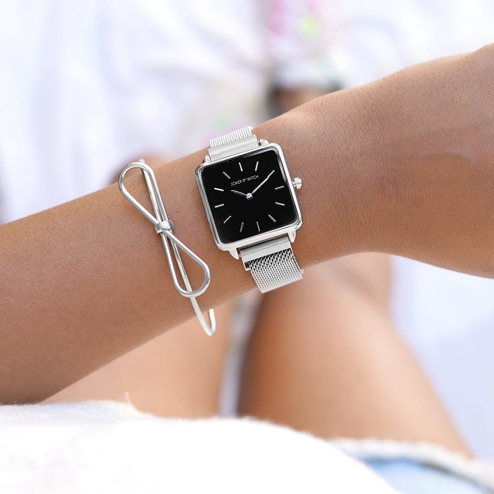 Pearly Radiance Watch Bracelet Stack