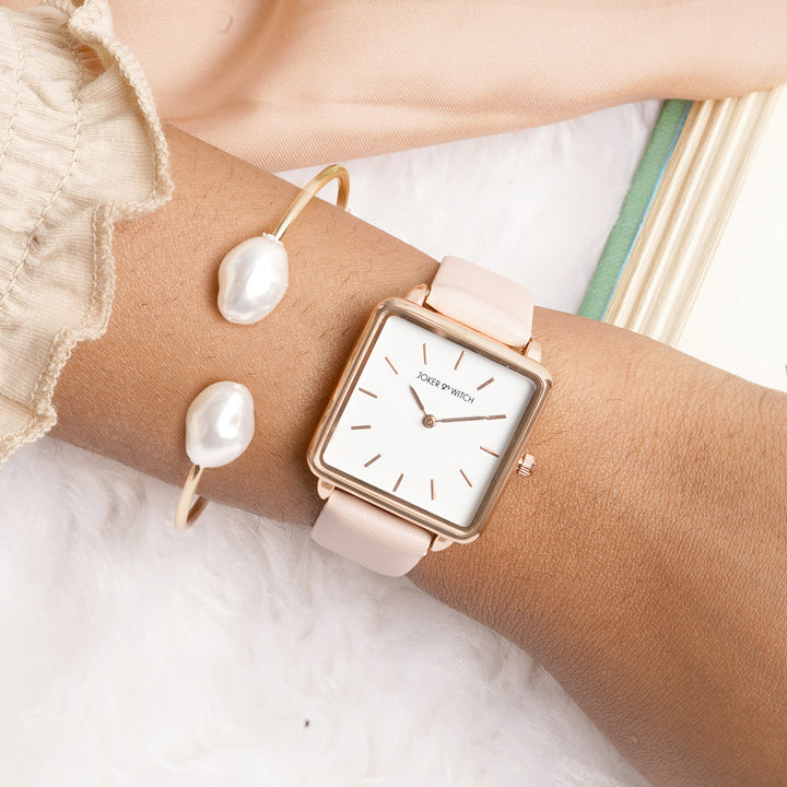 Rosa Peace Watch Bracelet Stack