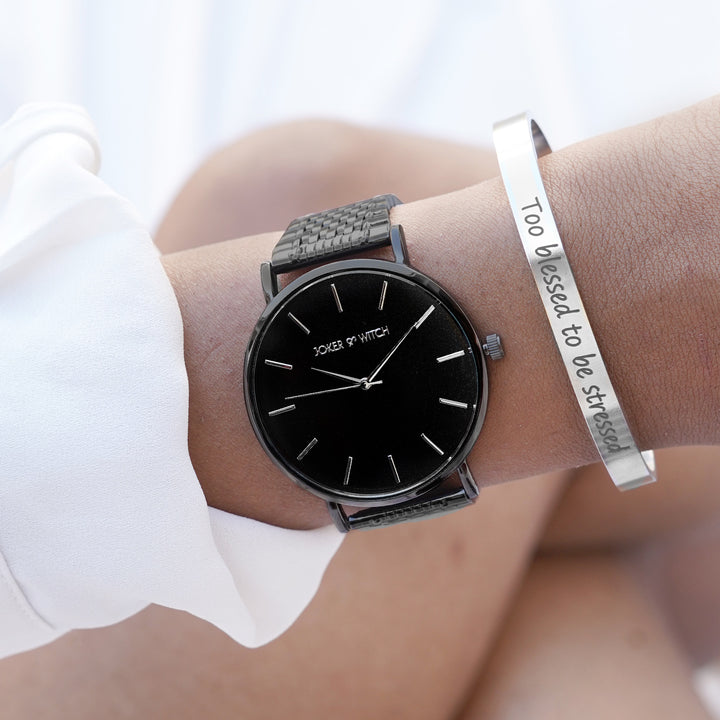 Vantablack Watch Bracelet Stack