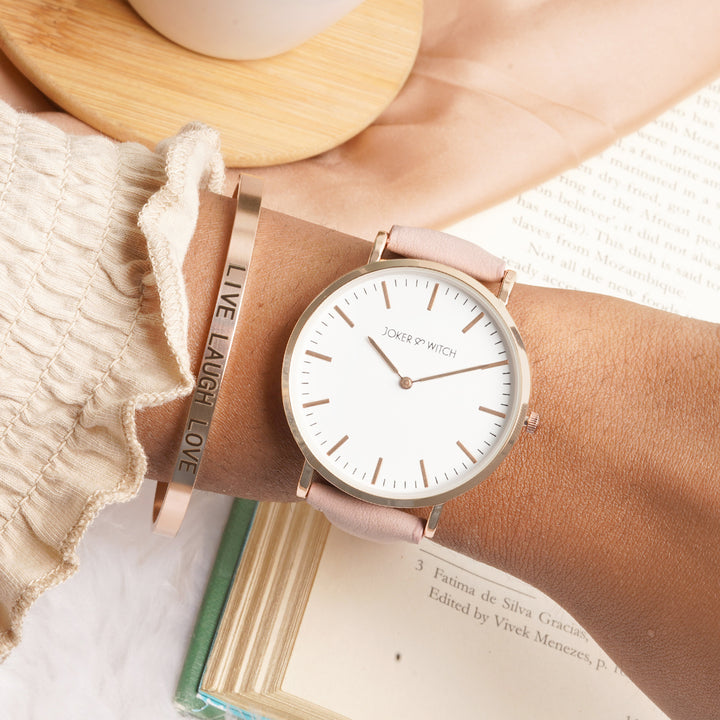 Pink Panther Watch Bracelet Stack