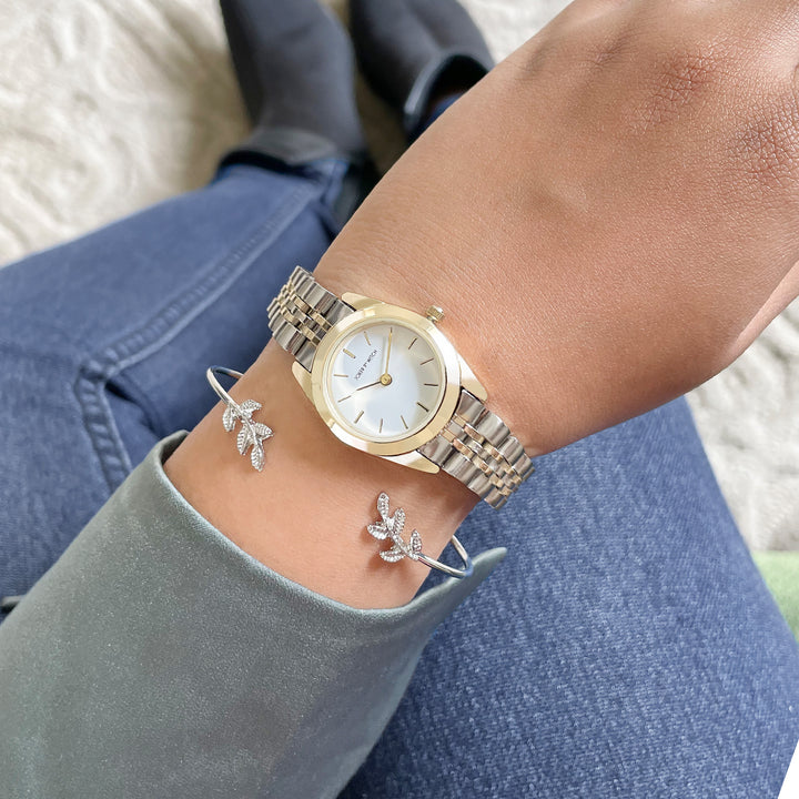 Tiana Dualtone Watch Bracelet Stack