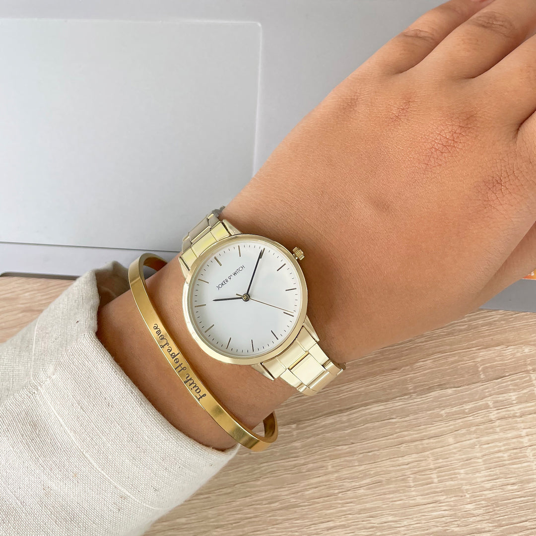 Octavia Gold Watch Bracelet Stack - Main Image