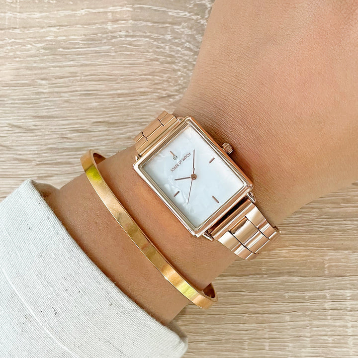 Georgina Rosegold Watch Bracelet Stack