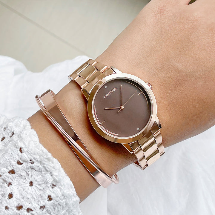 Merida Rosegold Watch Bracelet Stack