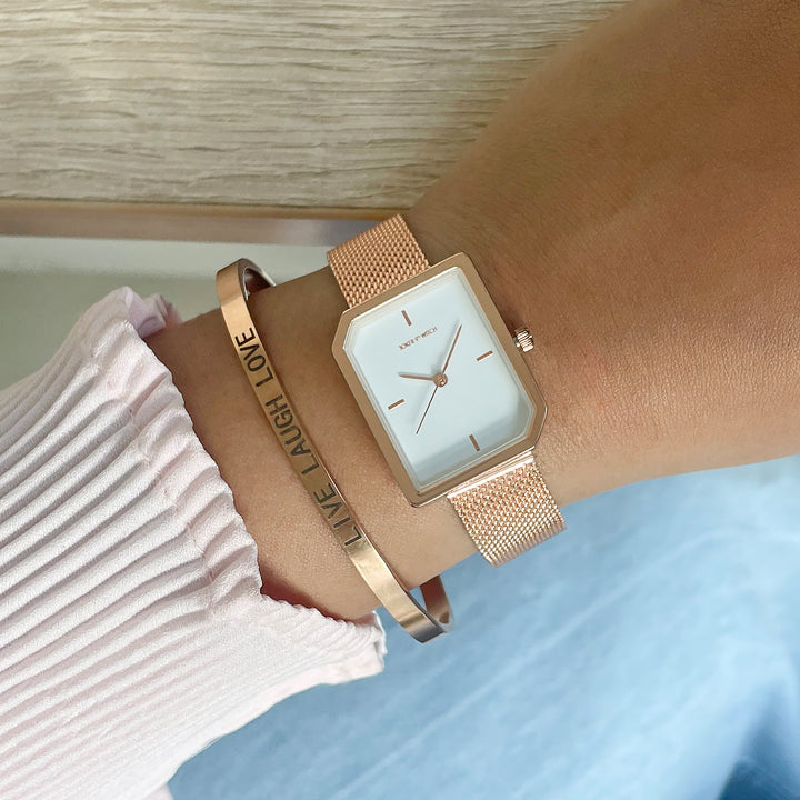 Lilo Rosegold Watch Bracelet Stack