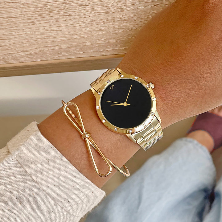 Vantine Gold Watch Bracelet Stack