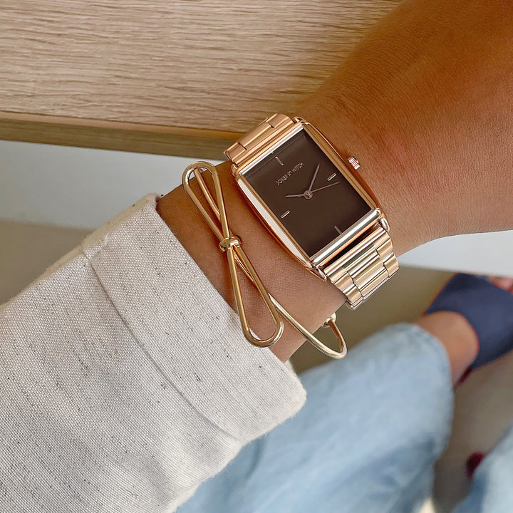 Victoire Rosegold Watch Bracelet Stack