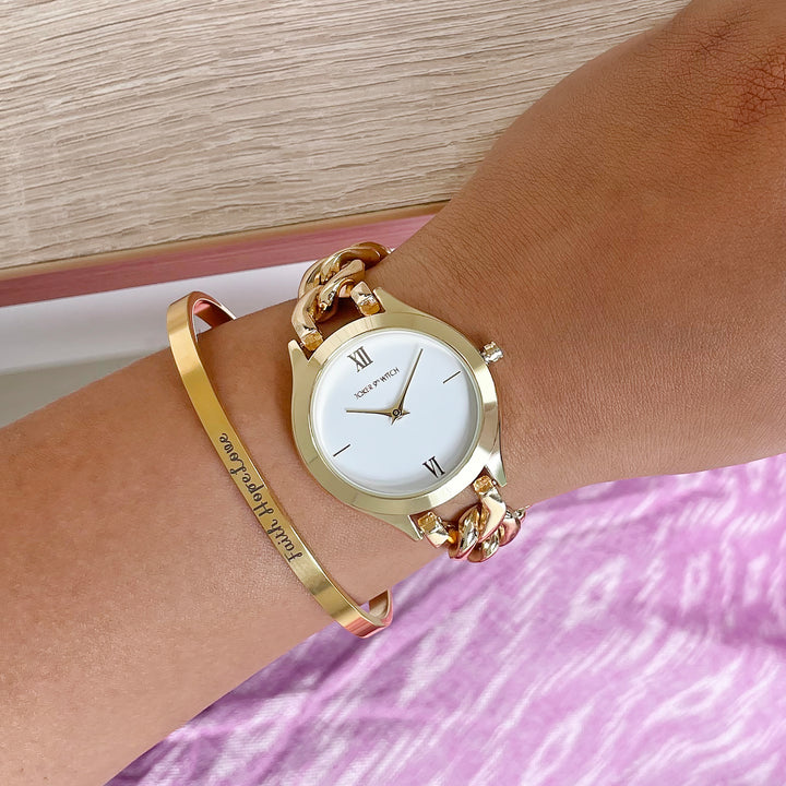 Xylie Gold Watch Bracelet Stack