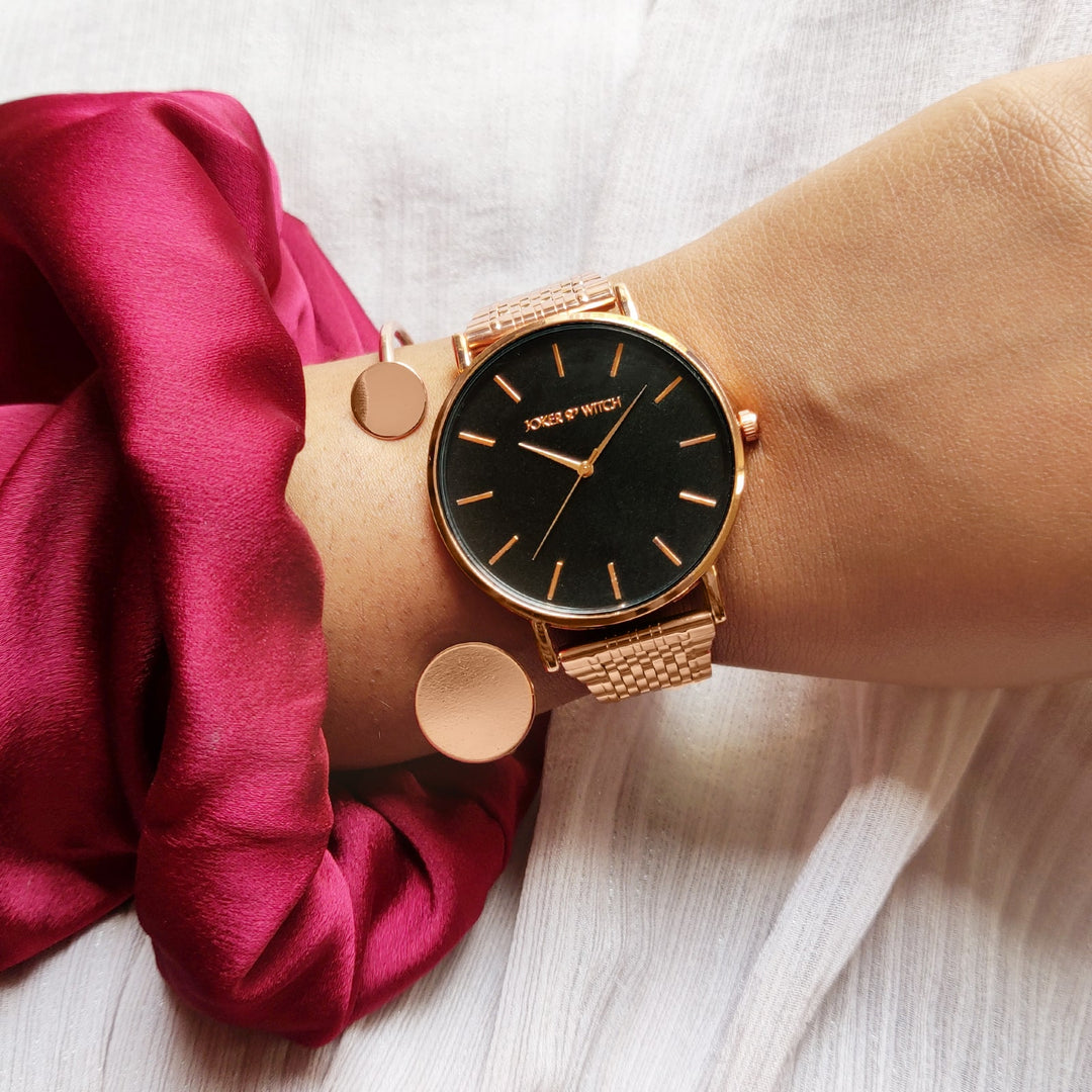 Mystic Rosegold Watch Bracelet Stack - Joker & Witch