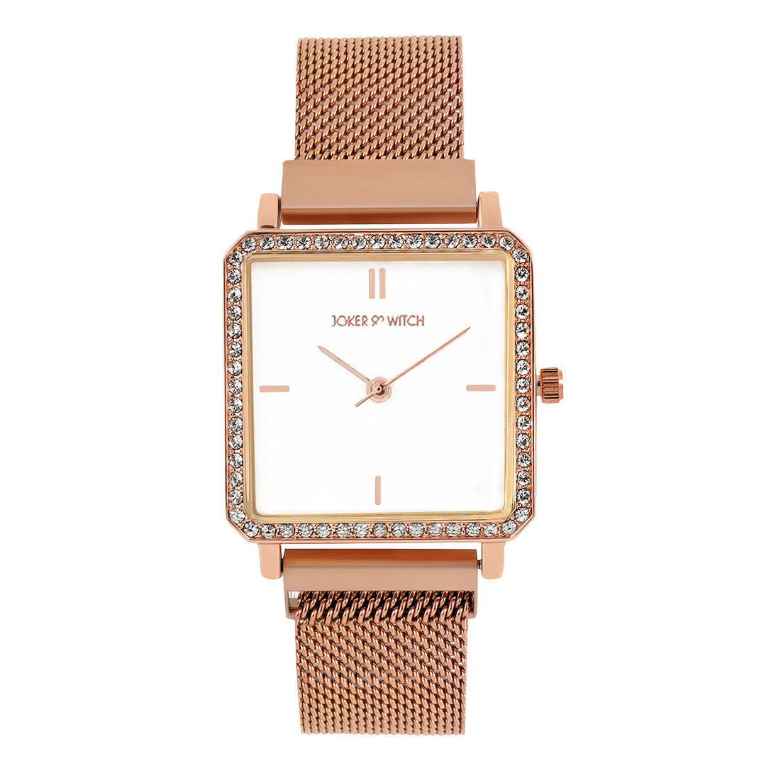 Amelia Rosegold Watch Bracelet Stack