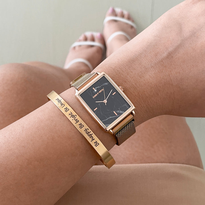 Margo Rosegold Watch Bracelet Stack