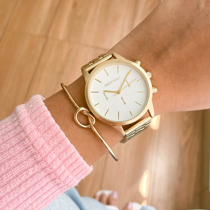 Maxine Gold Watch Bracelet Stack