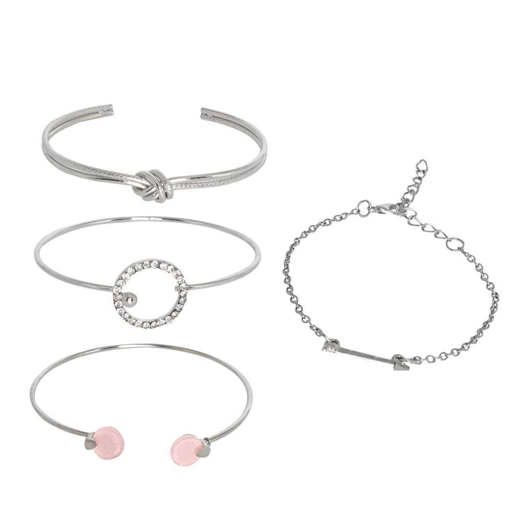 Rexos Silver Watch Bracelet Stack