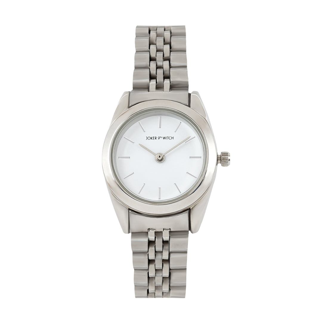 Snowflake Silver Watch Bracelet Stack