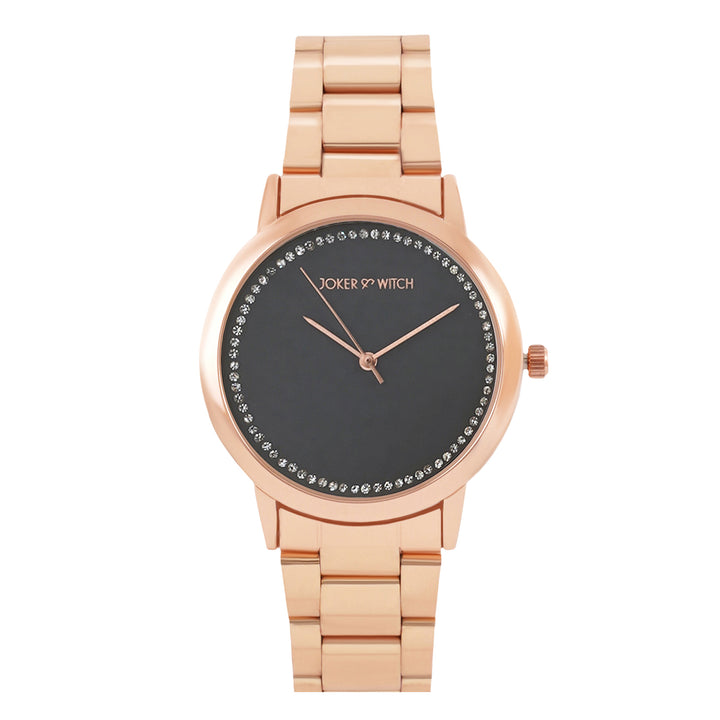 Jacqueline Rosegold Watch Bracelet Stack