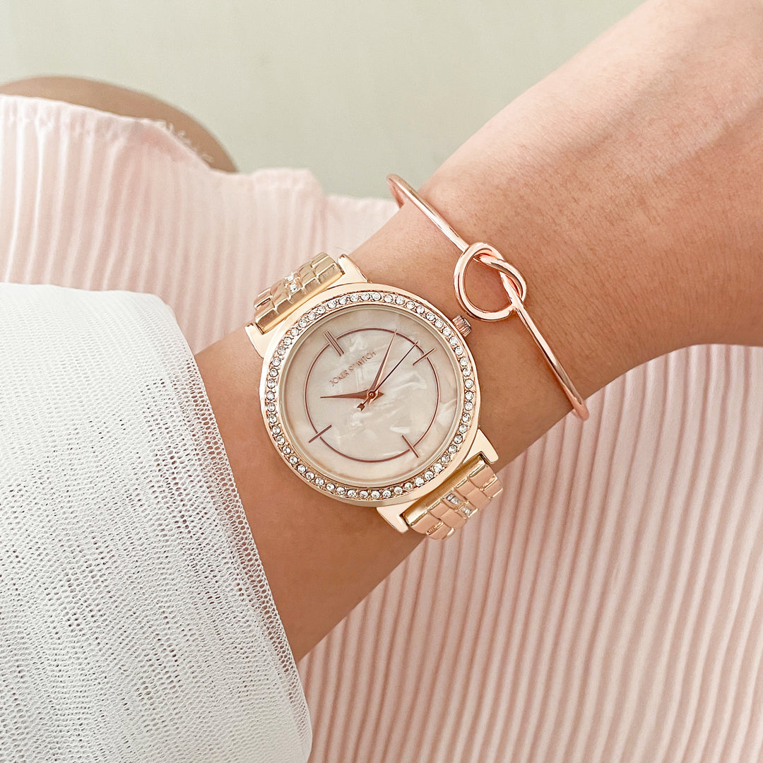 Rose gold bracelet watch ladies sale