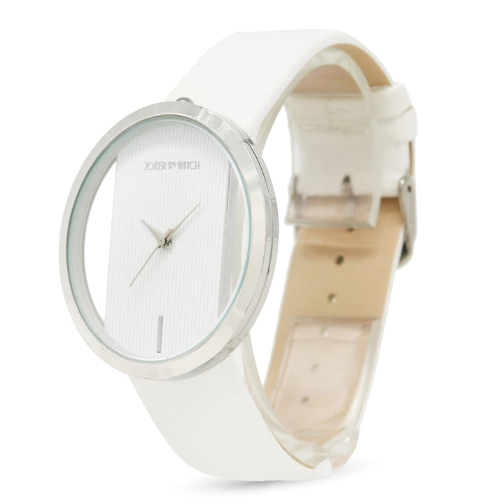 Minimal White Watch Bracelet Stack - Joker & Witch