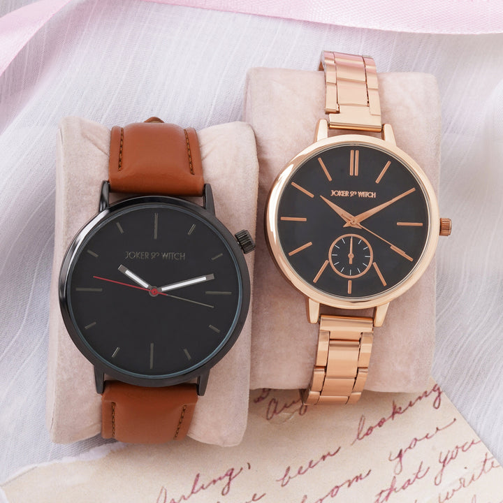 Dew Drop & Diamond Couple Watches