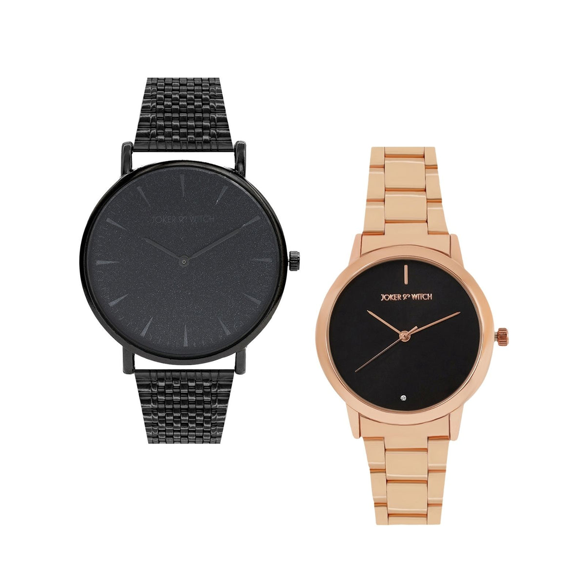 Shop Joker & Witch Waffle & Cookie Couple Watches For Men & Women