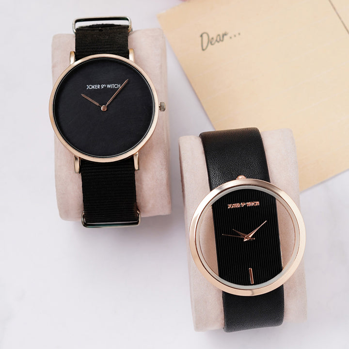 La Vie & Rose Couple Watches