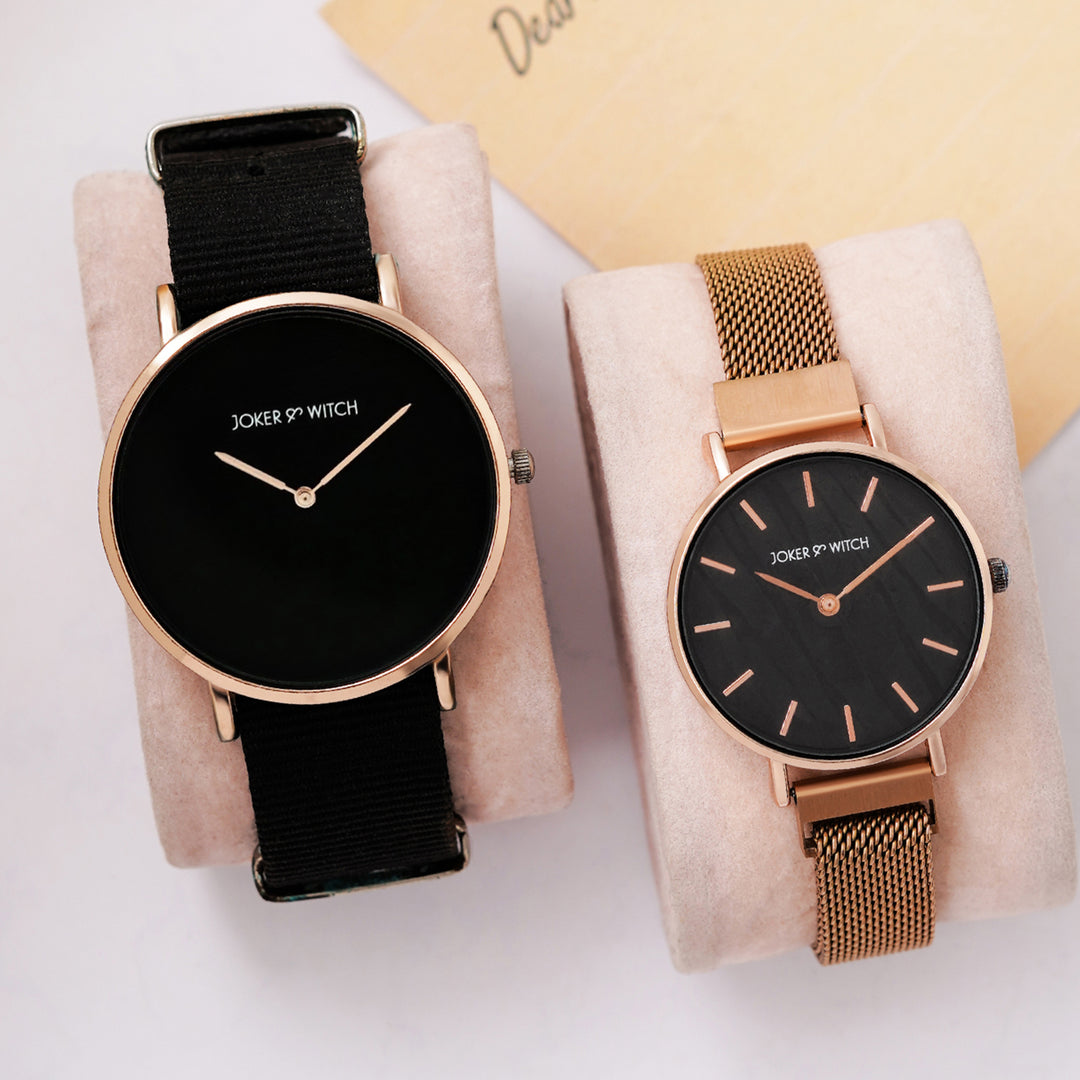 Orange & Caramel Couple Watches