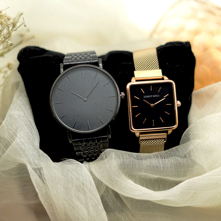 Morticia & Gomez Couple Watches