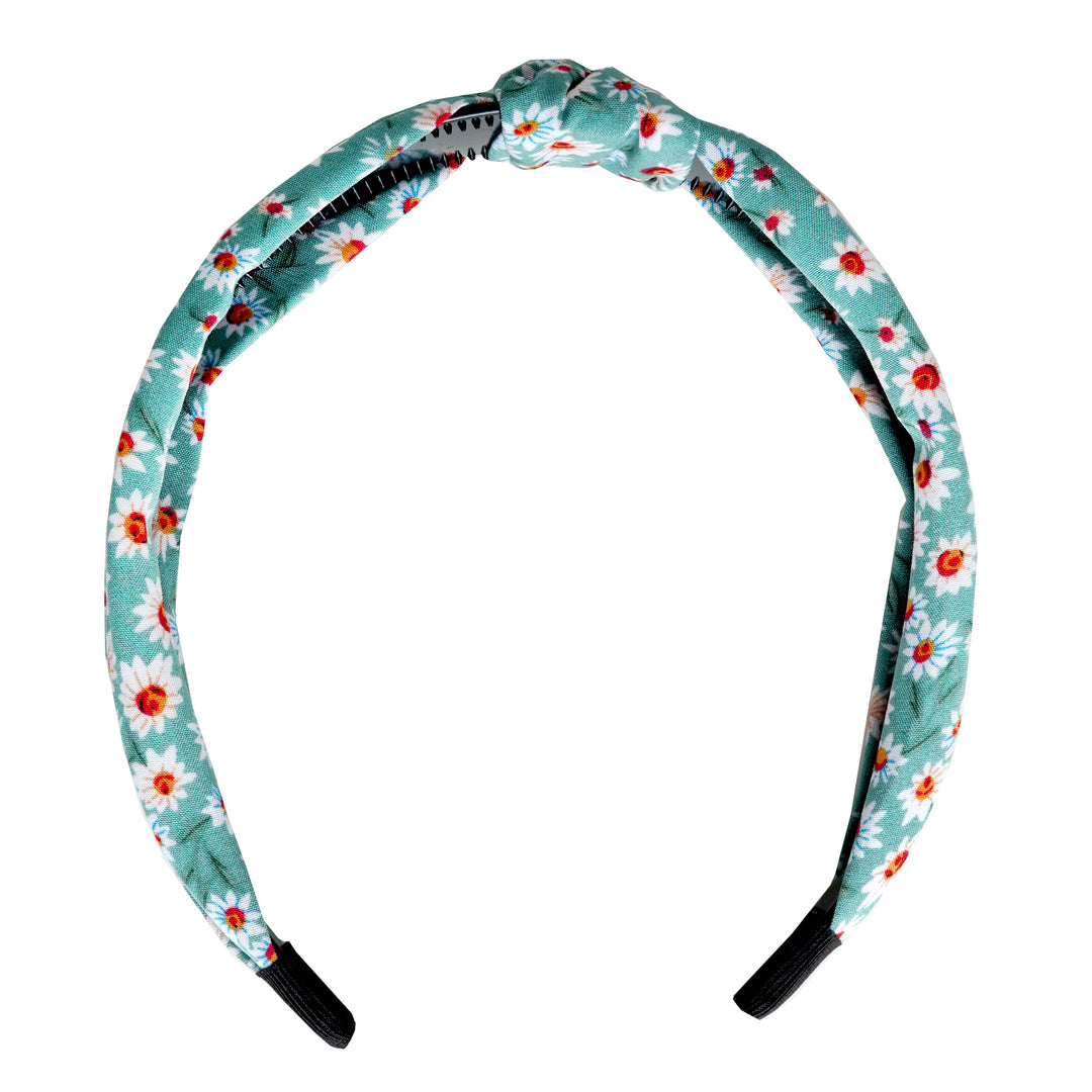Full Bloom Light Green Knot Headband