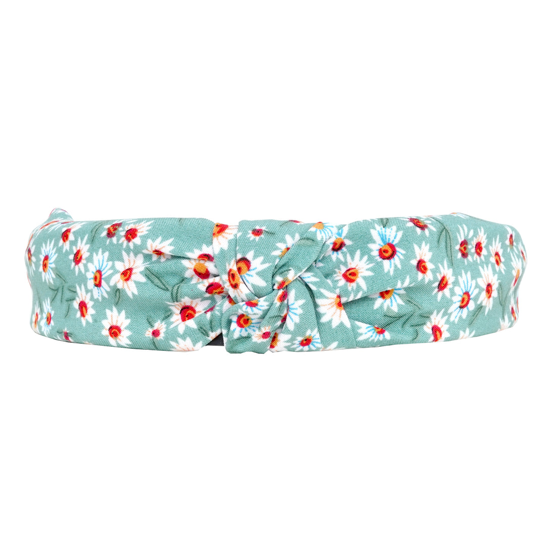 Full Bloom Light Green Knot Headband
