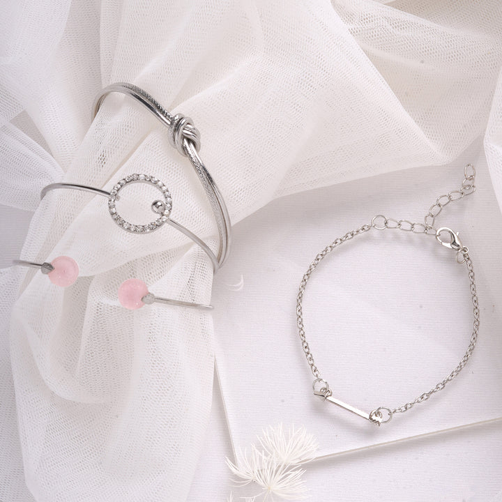 Apollo Silver Set of 4 Bracelets