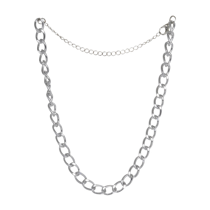 Stella Curb Chain Silver Necklace