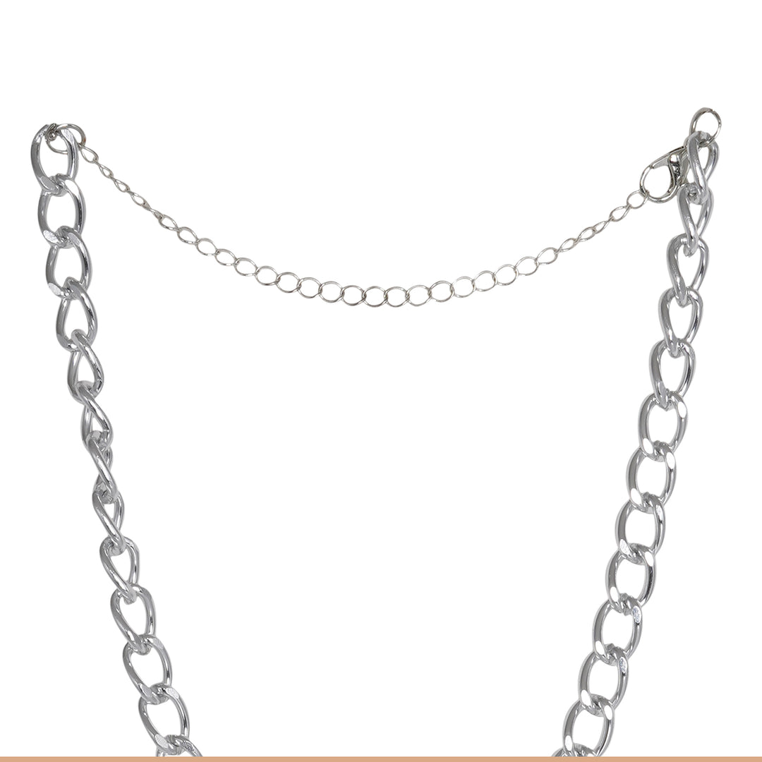 Stella Curb Chain Silver Necklace