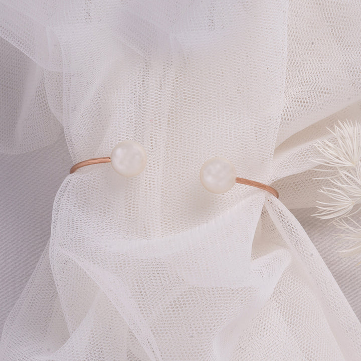 Twin Pearl Rose Gold Bracelet