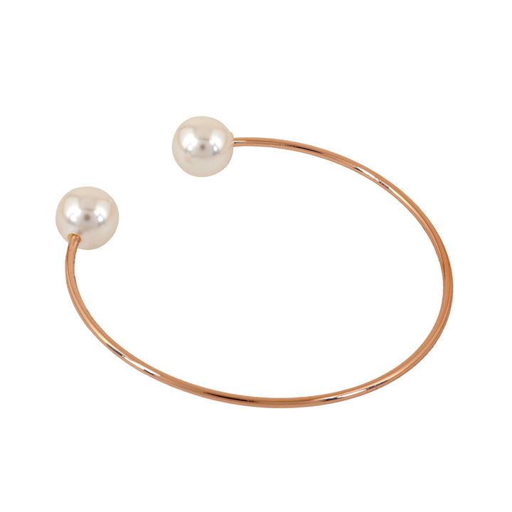 Twin Pearl Rose Gold Bracelet