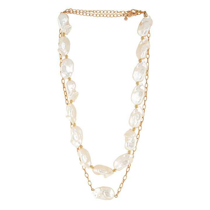 Tansy Pearl Layered Necklace
