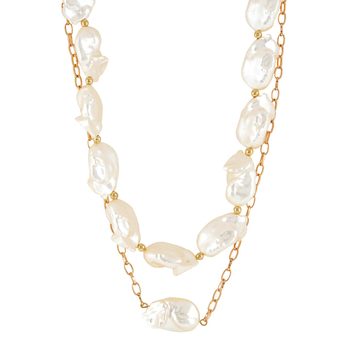Tansy Pearl Layered Necklace