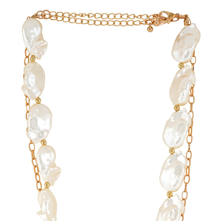 Tansy Pearl Layered Necklace