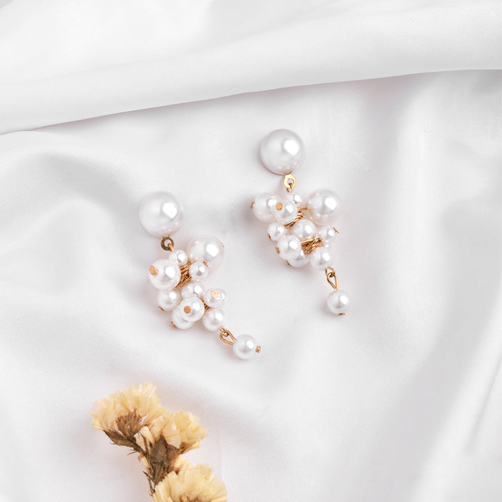 Dixie Pearl Cluster Earrings