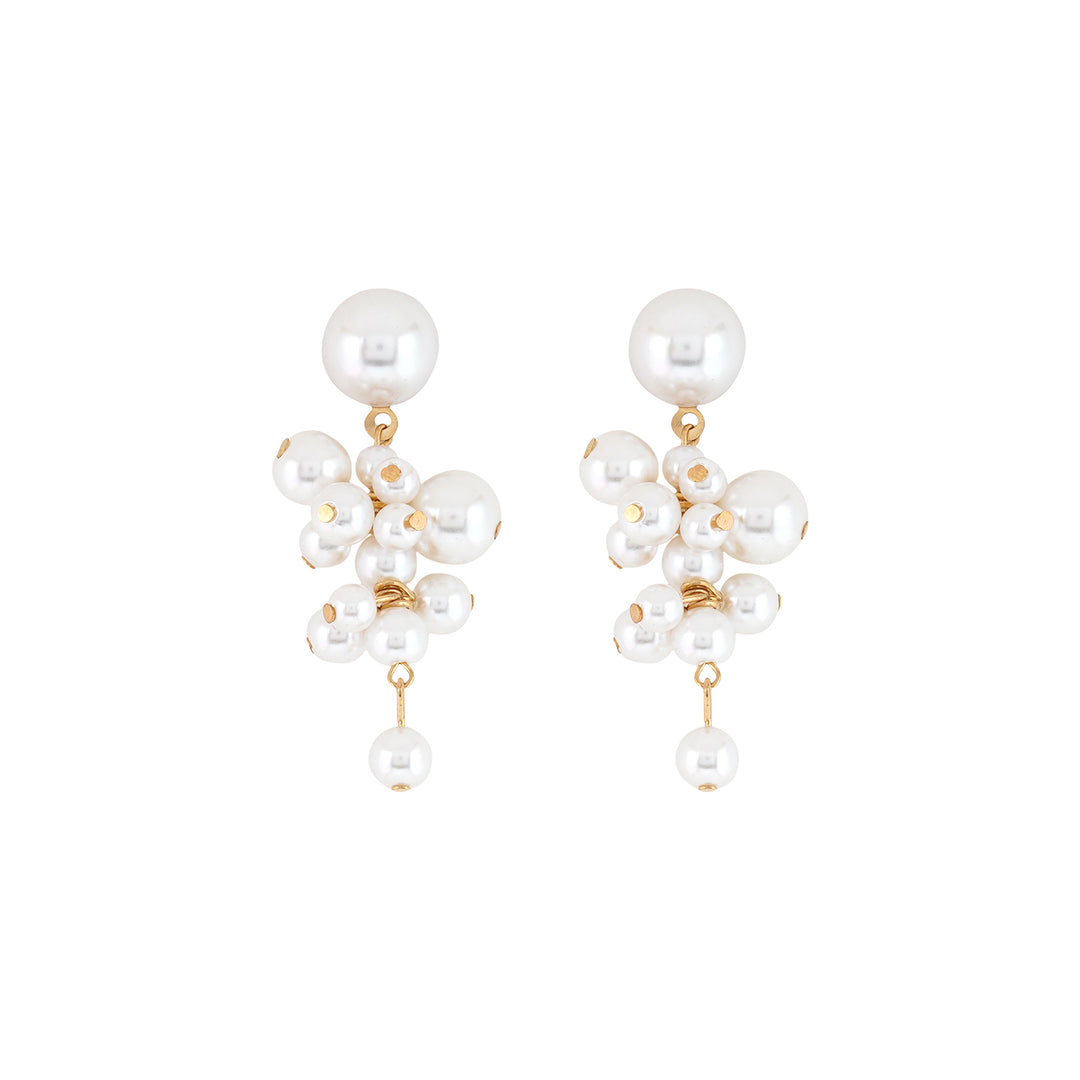 Dixie Pearl Cluster Earrings